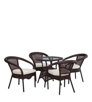 Rattan & Wicker Embrace |D-8 Patio|Indoor| Outdoor| Living Room | Balcony | Garden | Chair Table (4+1) Furniture Set |Coffee Chair Set |Powder Coated| Rattan & Wicker Embrace |D-8 Patio|Indoor| Outdoor| Living Room | Balcony | Garden | Chair Table (4+1) Furniture Set |Coffee Chair Set |Powder Coated|