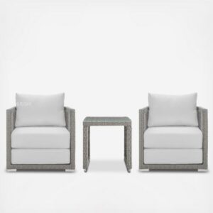 BRISHI Outdoor Sofa Set || Patio Furniture Sets || Balcony Sofa || Indoor Sofa || Wicker Rattan Garden Sofa Set and Table (White, 2 Seater) BRISHI Outdoor Sofa Set || Patio Furniture Sets || Balcony Sofa || Indoor Sofa || Wicker Rattan Garden Sofa Set and Table (White, 2 Seater)