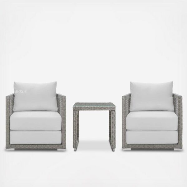 BRISHI Outdoor Sofa Set || Patio Furniture Sets || Balcony Sofa || Indoor Sofa || Wicker Rattan Garden Sofa Set and Table (White, 2 Seater) BRISHI Outdoor Sofa Set || Patio Furniture Sets || Balcony Sofa || Indoor Sofa || Wicker Rattan Garden Sofa Set and Table (White, 2 Seater)