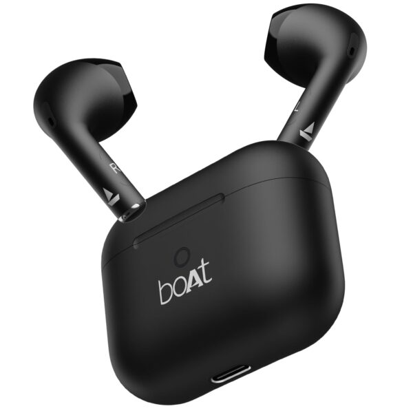Boat Airdopes Joy, 35Hrs Battery, Fast Charge, IWP Tech, Low Latency, 2Mic ENx, Type-C Port, v5.3 Bluetooth Earbuds, TWS Ear Buds Wireless Earphones with mic(Jet Black) Boat Airdopes Joy, 35Hrs Battery, Fast Charge, IWP Tech, Low Latency, 2Mic ENx, Type-C Port, v5.3 Bluetooth Earbuds, TWS Ear Buds Wireless Earphones with mic(Jet Black)