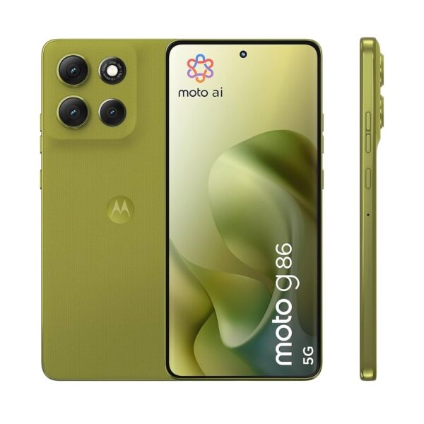 Motorola G86 Power 5G (Pantone Golden Cypres, 8GB RAM, 128GB Storage) | 6.7" 1.5K pOLED Display | 50MP Sony OIS Camera | 6720mAh Battery | TurboPower 33W Charging | Dimensity 7400 Processor