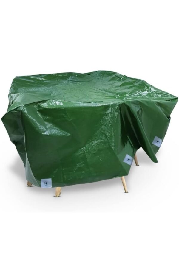 Furniture Waterproof Cover Sheet Patio Table and Chair Set Outdoor Garden Dustproof All Weather Protection - 144inch X 144inch X 80inch 350 GSM
