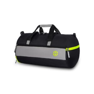 Harissons Trinity 28L Water Resistant Sports Duffel Gym Bag for Men & Women with Shoe Compartment & Yoga Mat Holder (Black & Green) Harissons Trinity 28L Water Resistant Sports Duffel Gym Bag for Men & Women with Shoe Compartment & Yoga Mat Holder (Black & Green)