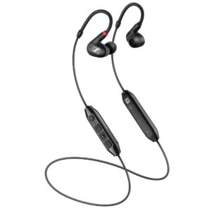 Sennheiser IE 100 PRO Wireless Monitoring Earphone - Black with built-in mic for your mobile phone, PC or tablet. Passive noise cancelling & 10hours battery life