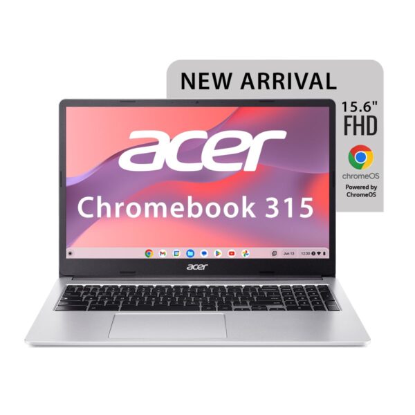Acer Chromebook, Intel Celeron N4500, 8GB RAM, 128GB eMMC, Full HD LED Backlit TFT LCD 15.6"/39.6 cm, Chrome OS, Silver, 1.6 KG, CB315-4H, Intel Graphics, WiFi 6 Laptop Acer Chromebook, Intel Celeron N4500, 8GB RAM, 128GB eMMC, Full HD LED Backlit TFT LCD 15.6"/39.6 cm, Chrome OS, Silver, 1.6 KG, CB315-4H, Intel Graphics, WiFi 6 Laptop