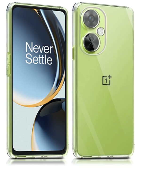 JGD PRODUCTS for OnePlus Nord CE 3 Lite 5G Premium Transparent Soft Silicon Back Cover [Transparent]