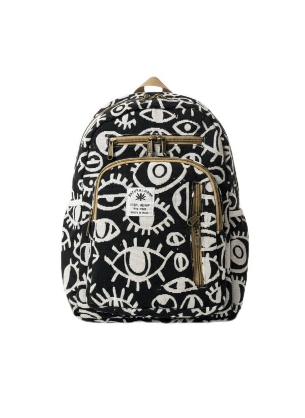 Trivanah Eco-Friendly Hemp Laptop Backpack for Men & Women | Handmade Organic & Sustainable Bag | Spacious 25L Rucksack for College, Office, School, Travel & Hiking | Durable, Lightweight & Vegan