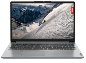 Lenovo IdeaPad 1, 8GB RAM, 512GB SSD, HD 15.6"(39.6cm), Windows 11, Grey, 1.55Kg, 82LX00F7IN, 3 Month Game Pass Laptop