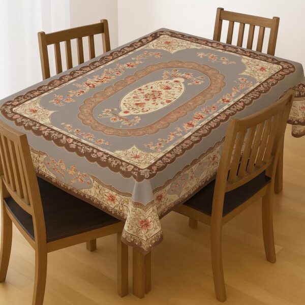 Dining Table Cover 4 Seater Waterproof,Heat Resistant- Easy to Wipe Table Cloth for Dining Room and Outdoor Use - Durable and Stylish Table Cover for Home and Events - 60x40 Inches (hazlewood)