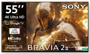 Sony 139 cm (55 inches) BRAVIA 2M2 Series 4K Ultra HD Smart LED Google TV K-55S25BM2-2 Years Warranty for Limited Period Sony 139 cm (55 inches) BRAVIA 2M2 Series 4K Ultra HD Smart LED Google TV K-55S25BM2-2 Years Warranty for Limited Period