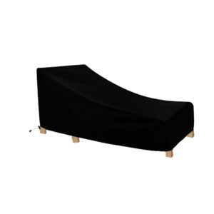 Polyester Waterproof, Indoor and Outdoor Patio Chaise Chair Cover, Patio Lounger Chair Cover (LCC) (Black) Polyester Waterproof, Indoor and Outdoor Patio Chaise Chair Cover, Patio Lounger Chair Cover (LCC) (Black)
