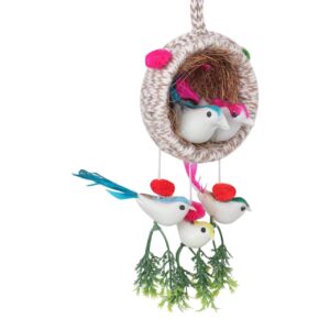 PulGos Home Decor Lovely Bird Nest,Beautiful Artificial Birds, Jute Nest Hanging for Balcony. Ideal for Home Decor, Wall Hanging and Decorative Showpiece to Enhance Any Space. PulGos Home Decor Lovely Bird Nest,Beautiful Artificial Birds, Jute Nest Hanging for Balcony. Ideal for Home Decor, Wall Hanging and Decorative Showpiece to Enhance Any Space.