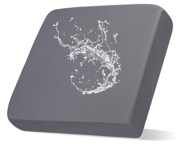 SearchI Waterproof Patio Sofa Cushion Covers, Replacement Chair Soft Stretch Couch Seat Cushion Slipcovers for Pets Outdoor Furniture Protector with Elastic Bottom(Small, Light Gray)