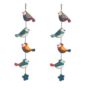 Artvibes Colorful Birds Wall and Door Hanging for Home|Gift, Wall Decoration (WH_5216N)-Multicolour-Engineered Wood Artvibes Colorful Birds Wall and Door Hanging for Home|Gift, Wall Decoration (WH_5216N)-Multicolour-Engineered Wood
