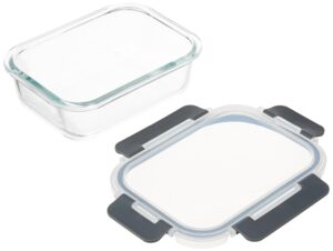 FineDine Food Storage Container - 600ml|Air-Tight Fridge Organizer Case|Glass Box with BPA-Free Locking Lids|Microwave & Freezer Safe|Leak Proof Food Storage Meal Prep Containers-Rectangle FineDine Food Storage Container - 600ml|Air-Tight Fridge Organizer Case|Glass Box with BPA-Free Locking Lids|Microwave & Freezer Safe|Leak Proof Food Storage Meal Prep Containers-Rectangle
