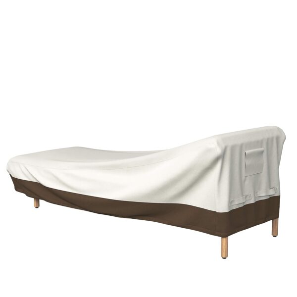 AmazonBasics Day Chaise Lounge Cover | Polyester | White