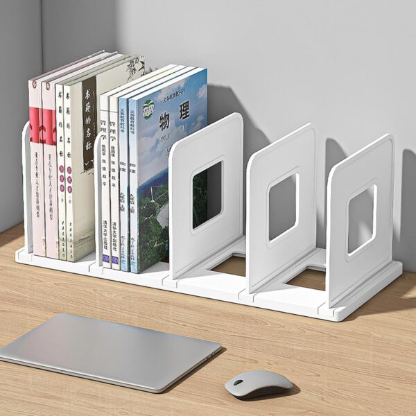 Apexx Simple Trending Mesh Desktop File Sorter Organizer, 4 Section Bookshelf for Desk Office Organization File Holder for Home, Office & Classroom - White Apexx Simple Trending Mesh Desktop File Sorter Organizer, 4 Section Bookshelf for Desk Office Organization File Holder for Home, Office & Classroom - White