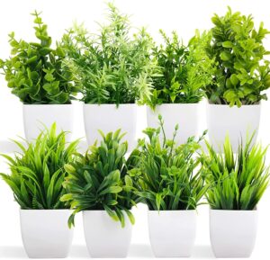 Dekorly Artificial Potted Plants, 8 Pack Artificial Plastic Eucalyptus Plants Small Indoor Potted Houseplants, Small Faux Plants for Home Decor Bathroom Office Farmhouse (Set 0F 8) Dekorly Artificial Potted Plants, 8 Pack Artificial Plastic Eucalyptus Plants Small Indoor Potted Houseplants, Small Faux Plants for Home Decor Bathroom Office Farmhouse (Set 0F 8)