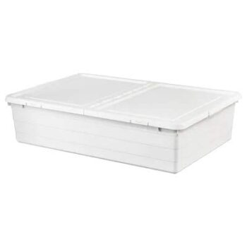 Ikea TSSP Storage Box with lid, white50x77x19 cm (19 x30 x7  ")