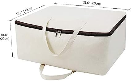 TAKIVA Cotton Canvas Foldable Bed Storage Organizer PackBest Amazon Deals
