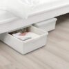 Ikea TSSP Storage Box with lid, white50x77x19 cm (19 x30 x7  “)