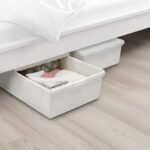 Ikea TSSP Storage Box with lid, white50x77x19 cm (19 x30 x7  “)