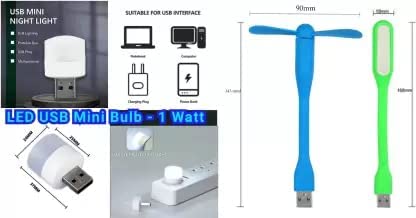 Triple Combo – USB Light, Fan, and Mini Bulb EmergencyBest Amazon Deals