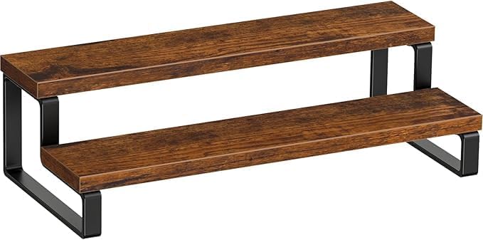 2-Step Wooden and Iron Spice Rack Organizer MultipurposeBest Amazon Deals