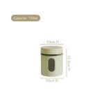 Nestasia Oval Window Metal Jacketed Glass Jars Set of 4Best Amazon Deals