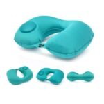 Portable Push Button Inflatable U-Shaped Neck Pillow,Best Amazon Deals