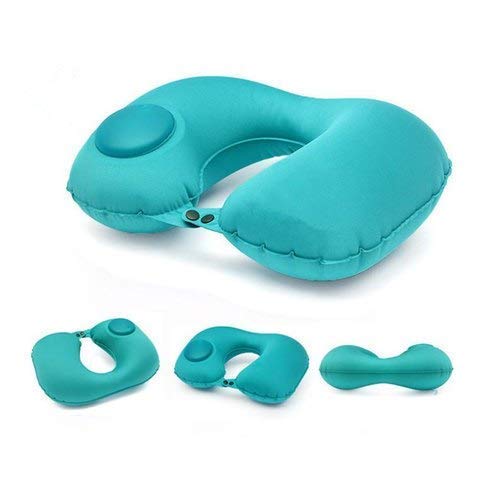 Portable Push Button Inflatable U-Shaped Neck Pillow,Best Amazon Deals