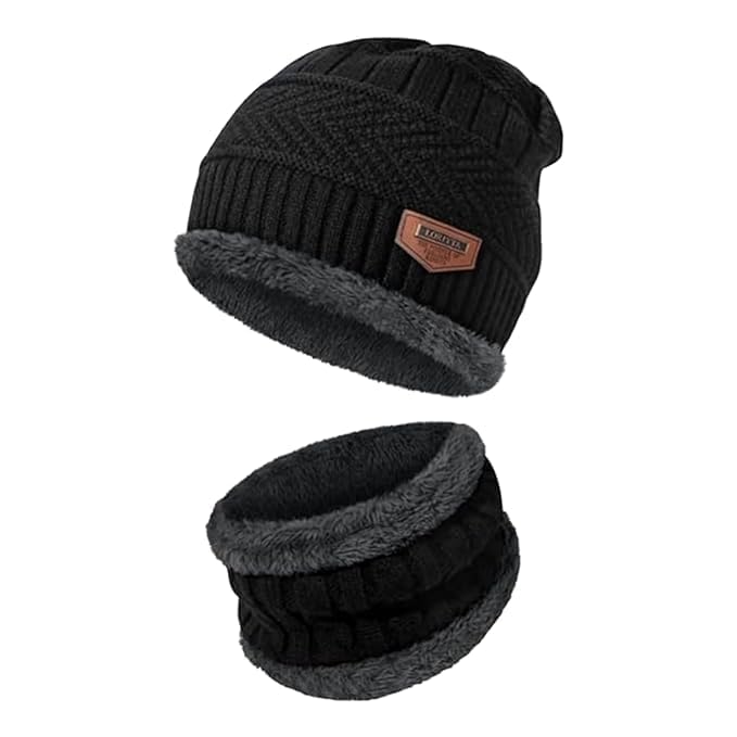 Fitness Mantra Beanie Cap & Muffler for Men & Women|Best Amazon Deals