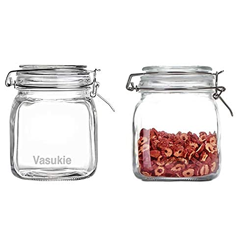 Vasukie Glass Jars with Airtight Lids Wide Mouth StorageBest Amazon Deals Vasukie Glass Jars with Airtight Lids Wide Mouth StorageBest Amazon Deals