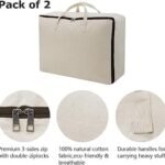 TAKIVA Cotton Canvas Foldable Bed Storage Organizer PackBest Amazon Deals