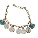 Personalized Charm Name Bracelet | Gold Plated MetalBest Amazon Deals