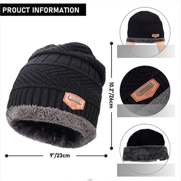 Fitness Mantra Gym Winter Cap & Muffler for Men & Women| Beanie Cap| 1 Set|