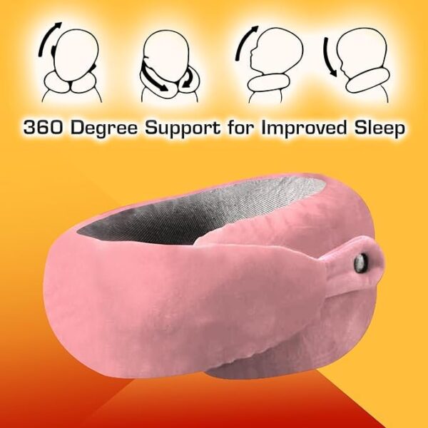 BigPlayer Neck Pillow with Eye Mask and Carry Bag NeckBest Amazon Deals