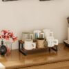 2-Step Wooden and Iron Spice Rack Organizer MultipurposeBest Amazon Deals