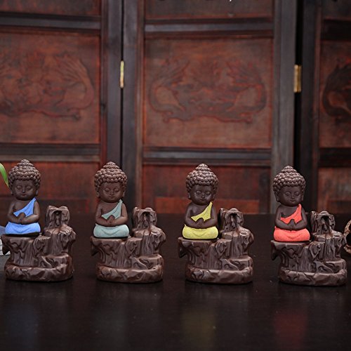 eCraftIndia Meditating Monk Buddha Smoke Backflow ConeBest Amazon Deals
