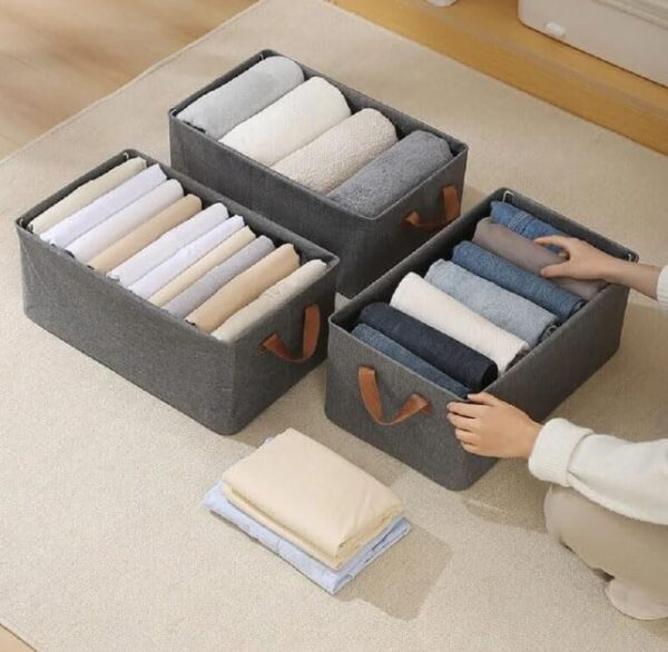 RENVA 4PCS Collapsible Fabric Storage Cubes OrganizerBest Amazon Deals