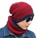 Fitness Mantra Gym Winter Cap & Muffler for Men & Women| Beanie Cap| 1 Set|