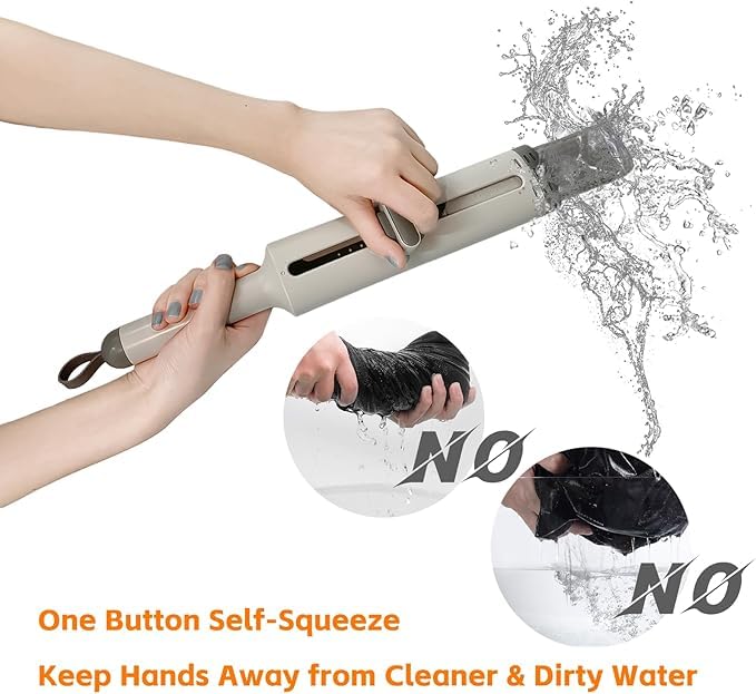 Portable Self-Squeeze Mini Mop, Short Rotatable HandBest Amazon Deals