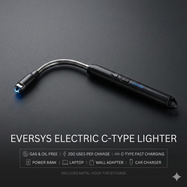 Rechargeable Electric Gas Lighter with 360 Flexible NeckBest Amazon Deals