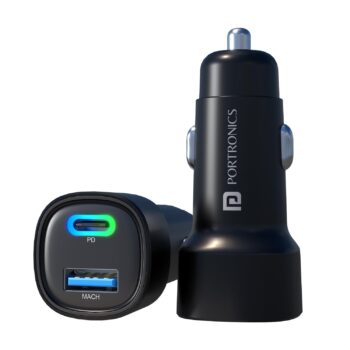 Portronics 80W Dual Output Fast Car Charger with Type-CBest Amazon Deals Portronics 80W Dual Output Fast Car Charger with Type-CBest Amazon Deals