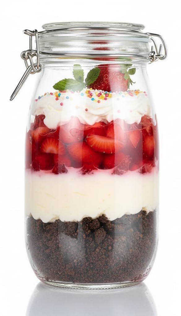 Glass Swing Cap Airtight Glass Storage Jar with Clamp LidBest Amazon Deals