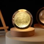 Desidiya Moon Crystal Ball Night Light,2.4 Inch GlassBest Amazon Deals