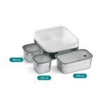 VAYA Tydbyt Lunch Box for Boys, 3 Stainless SteelBest Amazon Deals
