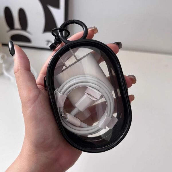 Travel Cable Organizer Compact Clear Storage Bag forBest Amazon Deals