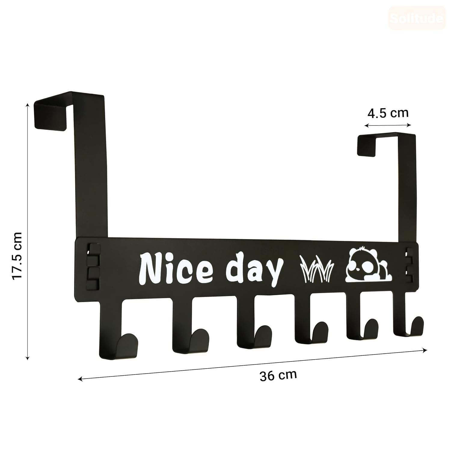 Solitude Heavy Duty Carbon Steel Over Door Hanger forBest Amazon Deals