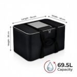 69.5L Under Bed Storage Bag, (54 x 46 x 28 cm), 140 GSMBest Amazon Deals